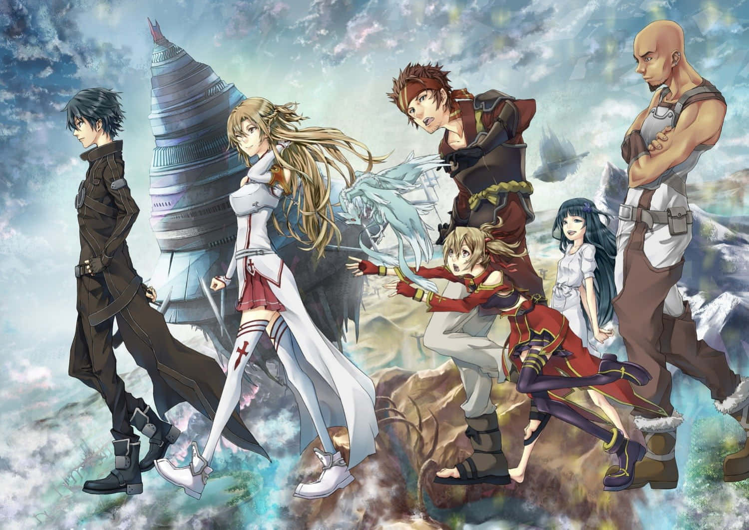 Sword Art Online Kirito And Friends Picture