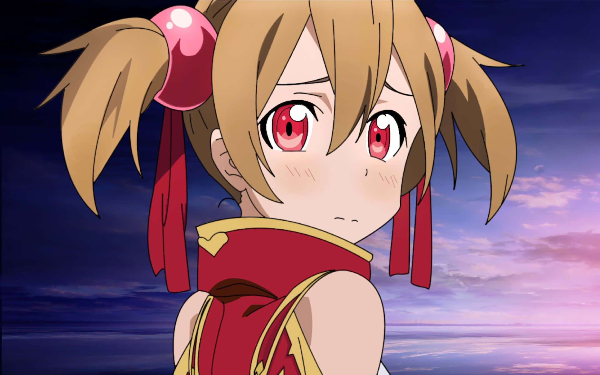 Silica from Sword Art Online with her Dragon Wallpaper