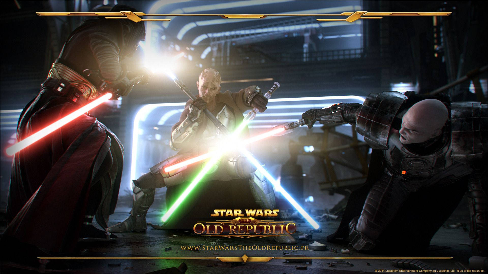 Swtor Jedi And Sith Battle Cover Wallpaper