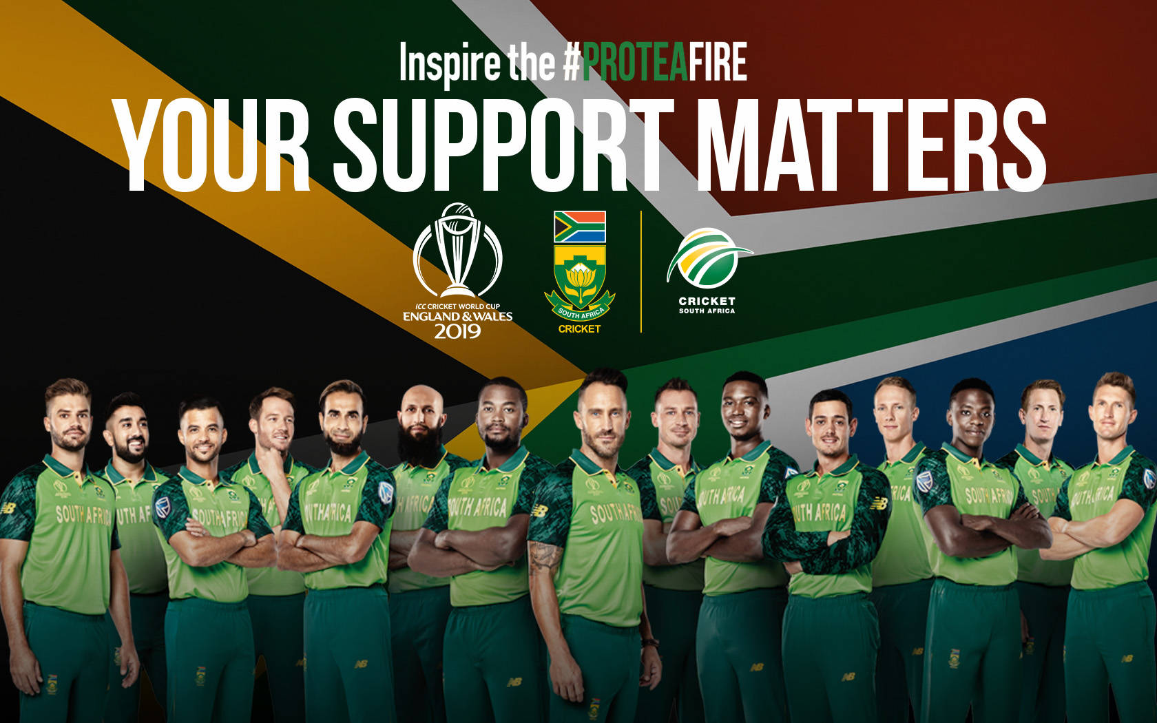 Sydafrika Cricket Plakat Wallpaper