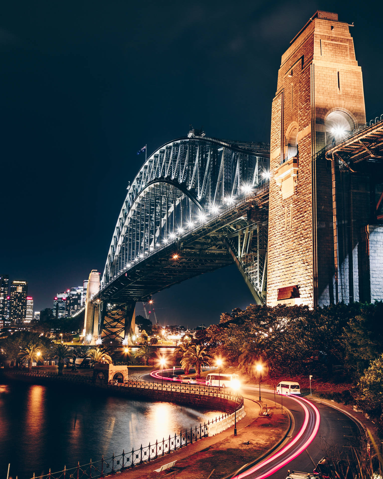 Sydney Australia Harbour Bridge Night
