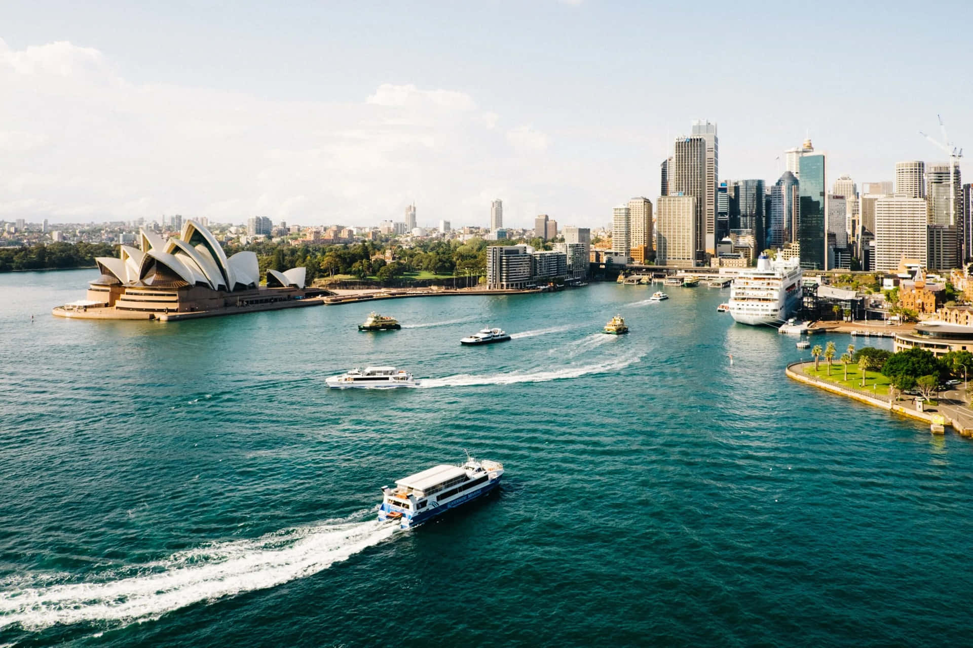 Sydney Harbor Aerial View.jpg Wallpaper