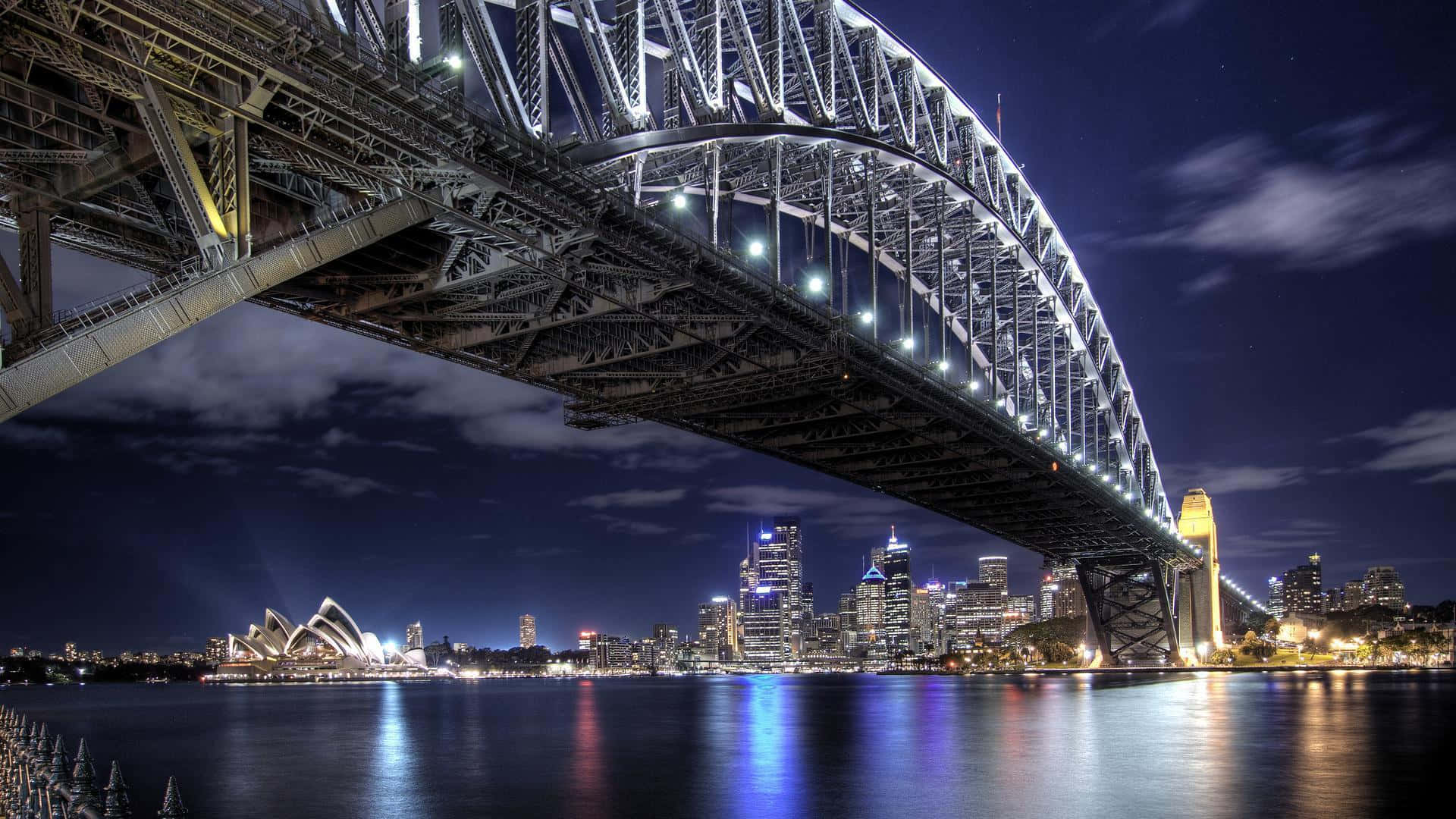 Sydney Harbour Bridge Night View Wallpaper