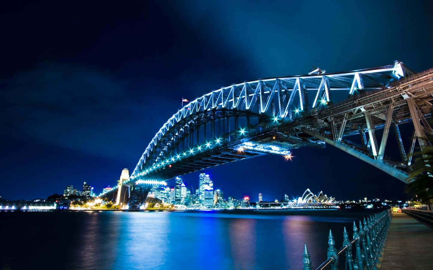 Sydney Harbour Bridge Night View Wallpaper