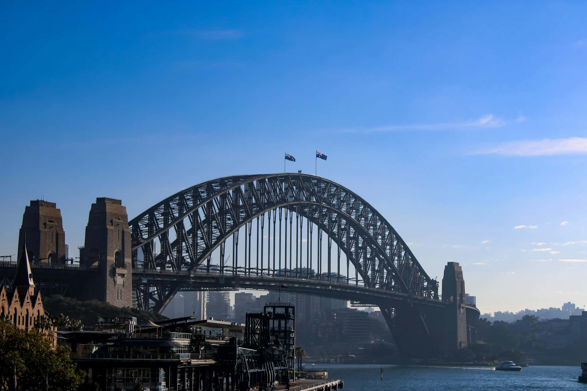 Sydney Harbour Bridge Silhouette Wallpaper