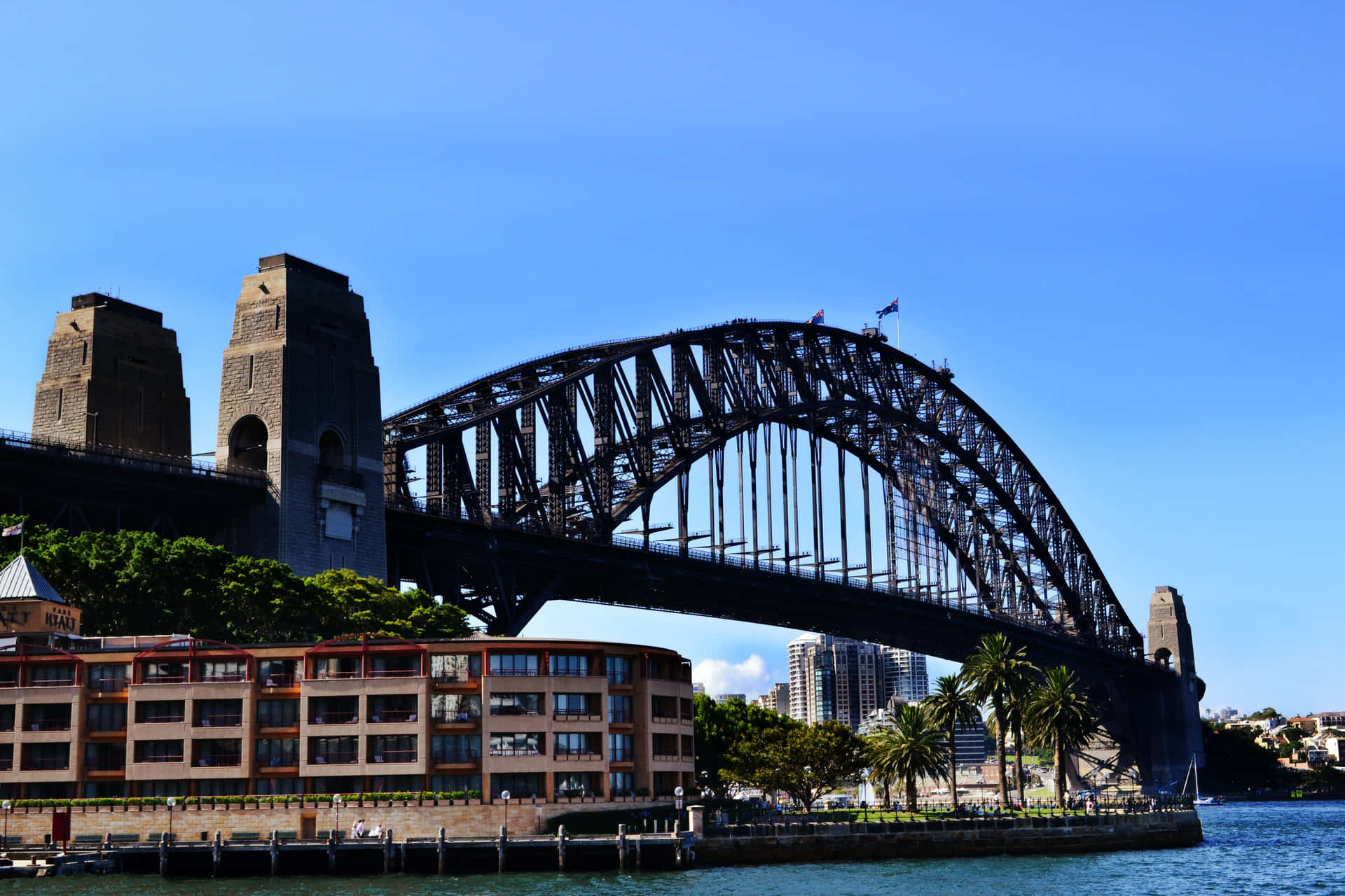 Sydney Harbour Bridge Sunny Day Wallpaper