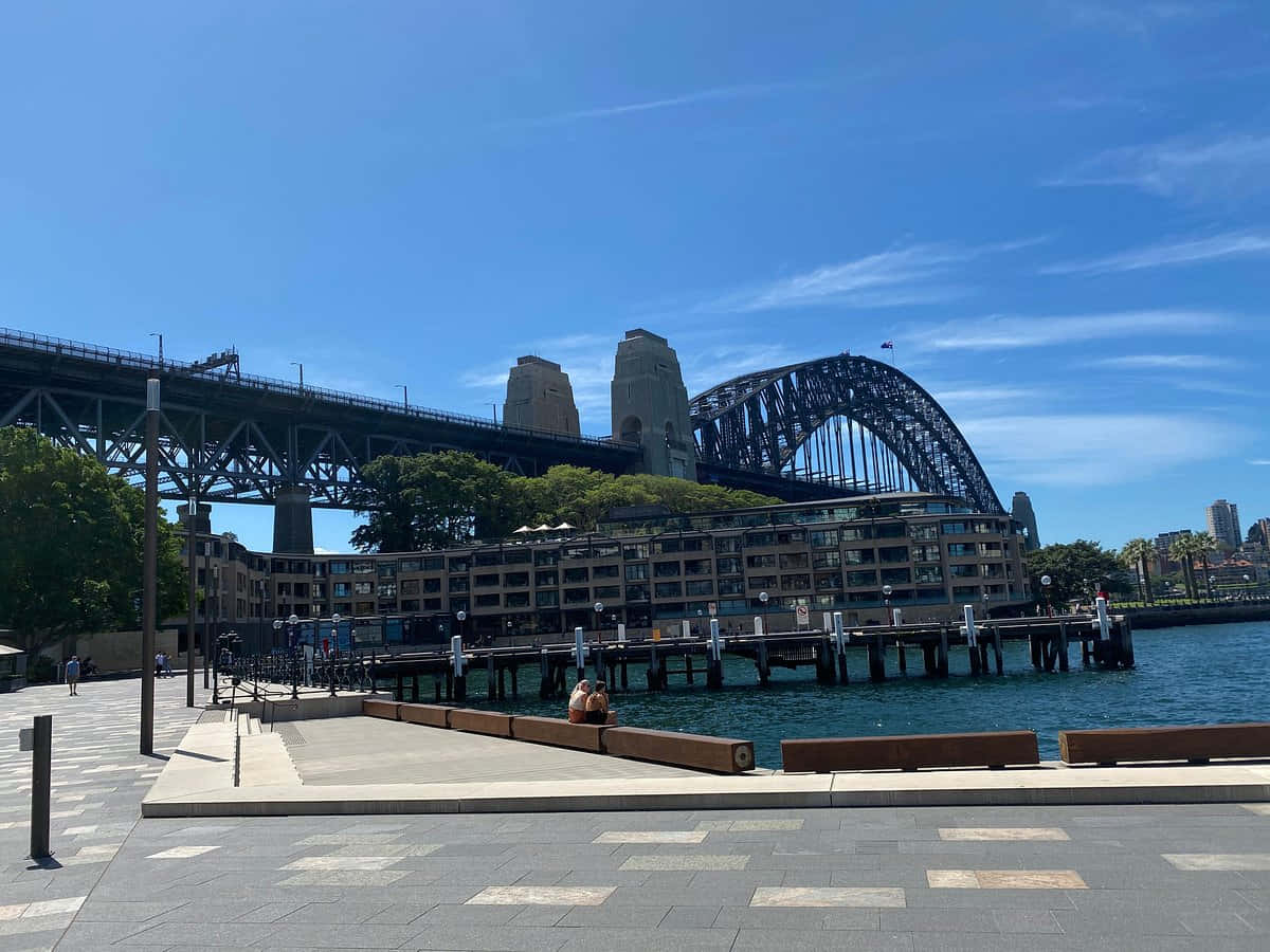 Sydney Harbour Bridge Viewfrom The Rocks Wallpaper