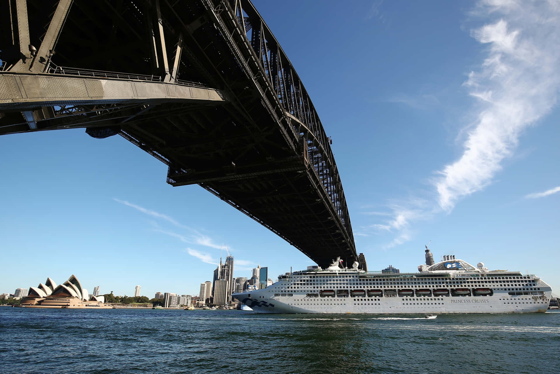 Sydney Harbour Cruise Under Bridge Wallpaper