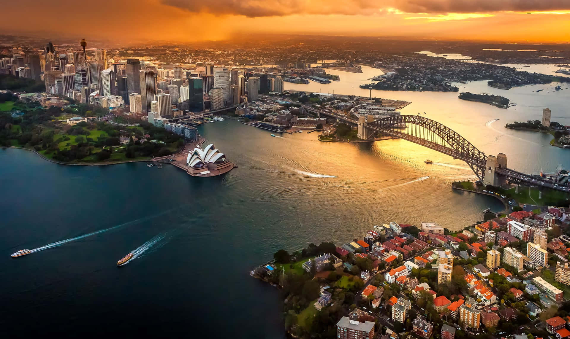 Sydney Harbour Sunset Cruise Wallpaper