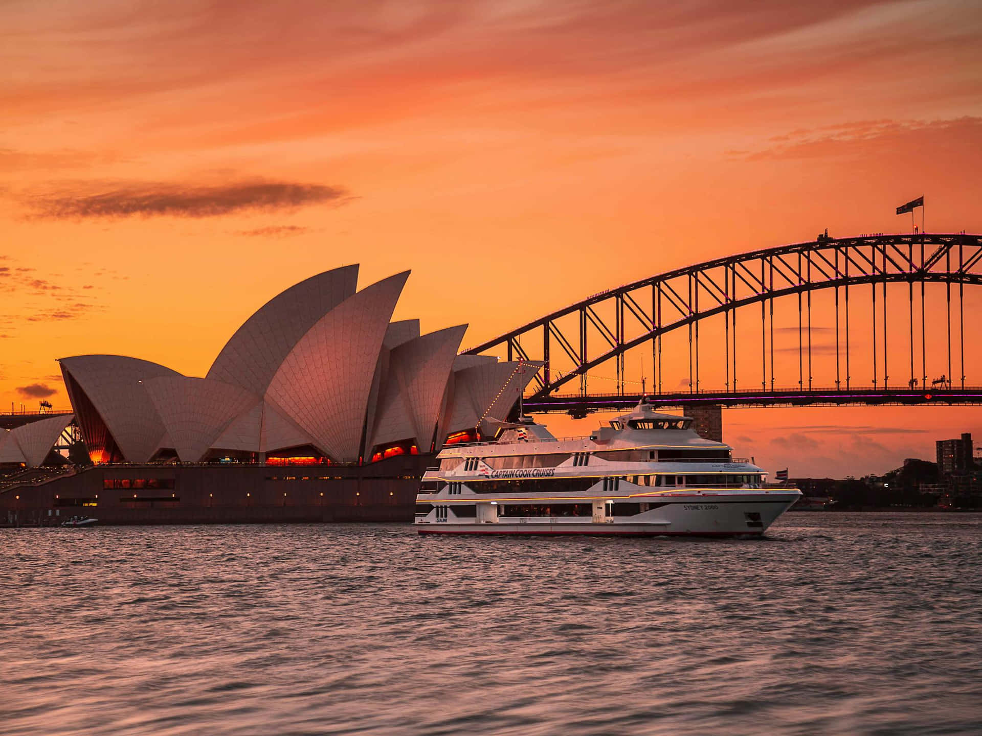 Sydney Harbour Sunset Cruise Wallpaper