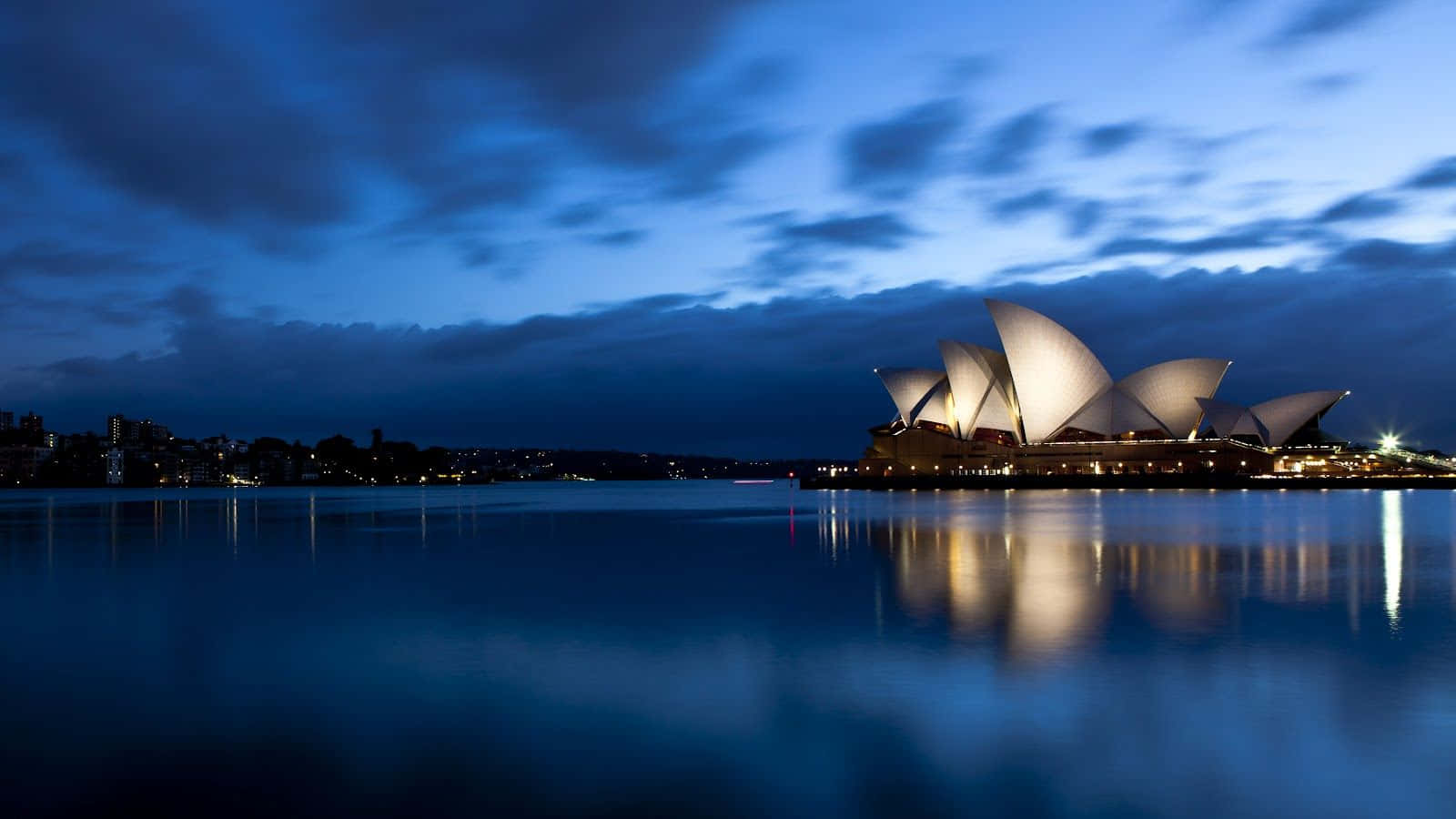 Sydney Opera House Dusk Reflection Wallpaper