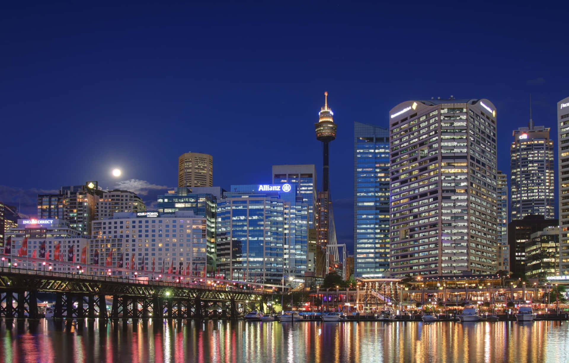 Sydney Skyline Twilight Sydney Tower Eye Wallpaper