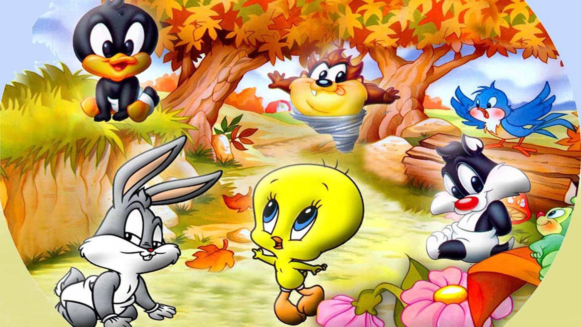 baby tweety and friends wallpaper