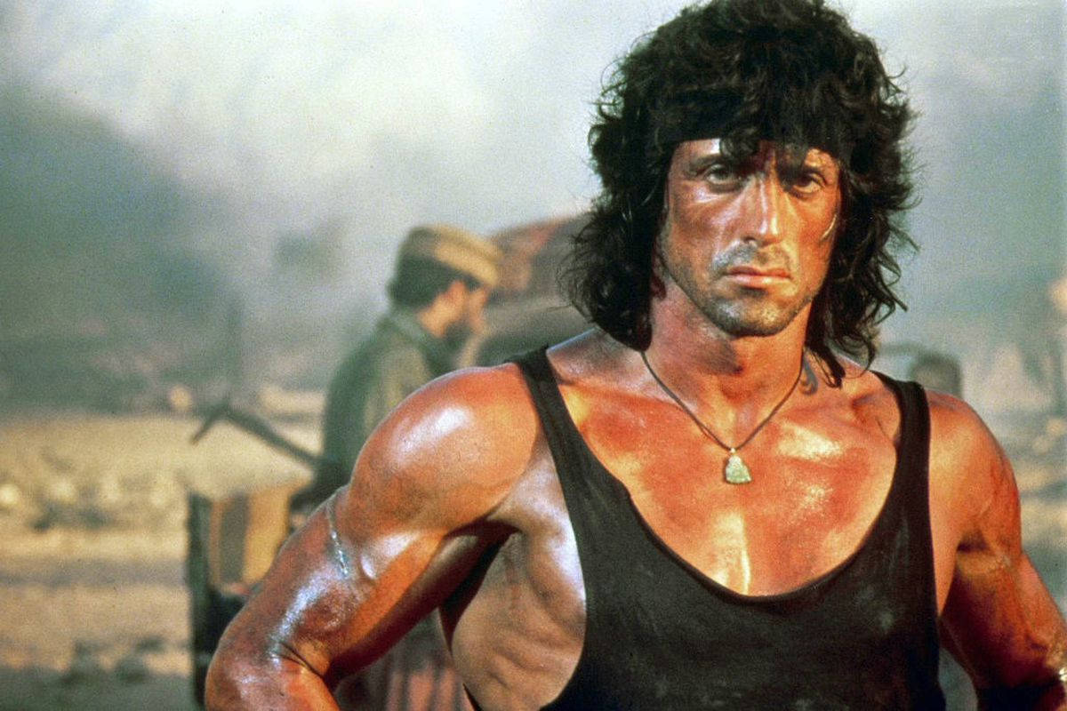 Sylvester Stallone Rambo Lang Hår Tapet Wallpaper