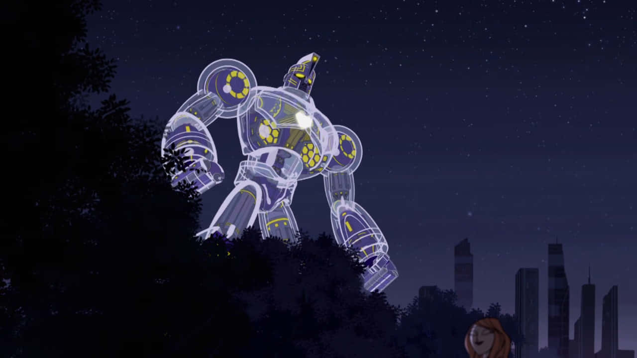 Sym Bionic Titan Standing Guard Night Wallpaper