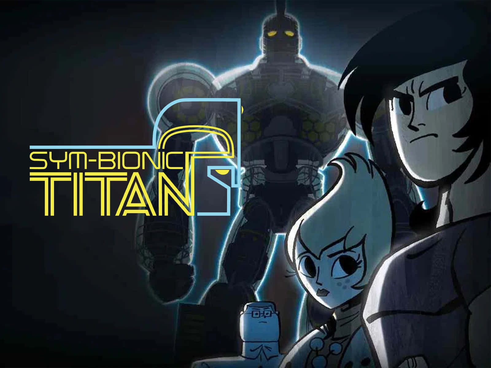 Sym-bionic Titan Standing Tall In Battle Wallpaper