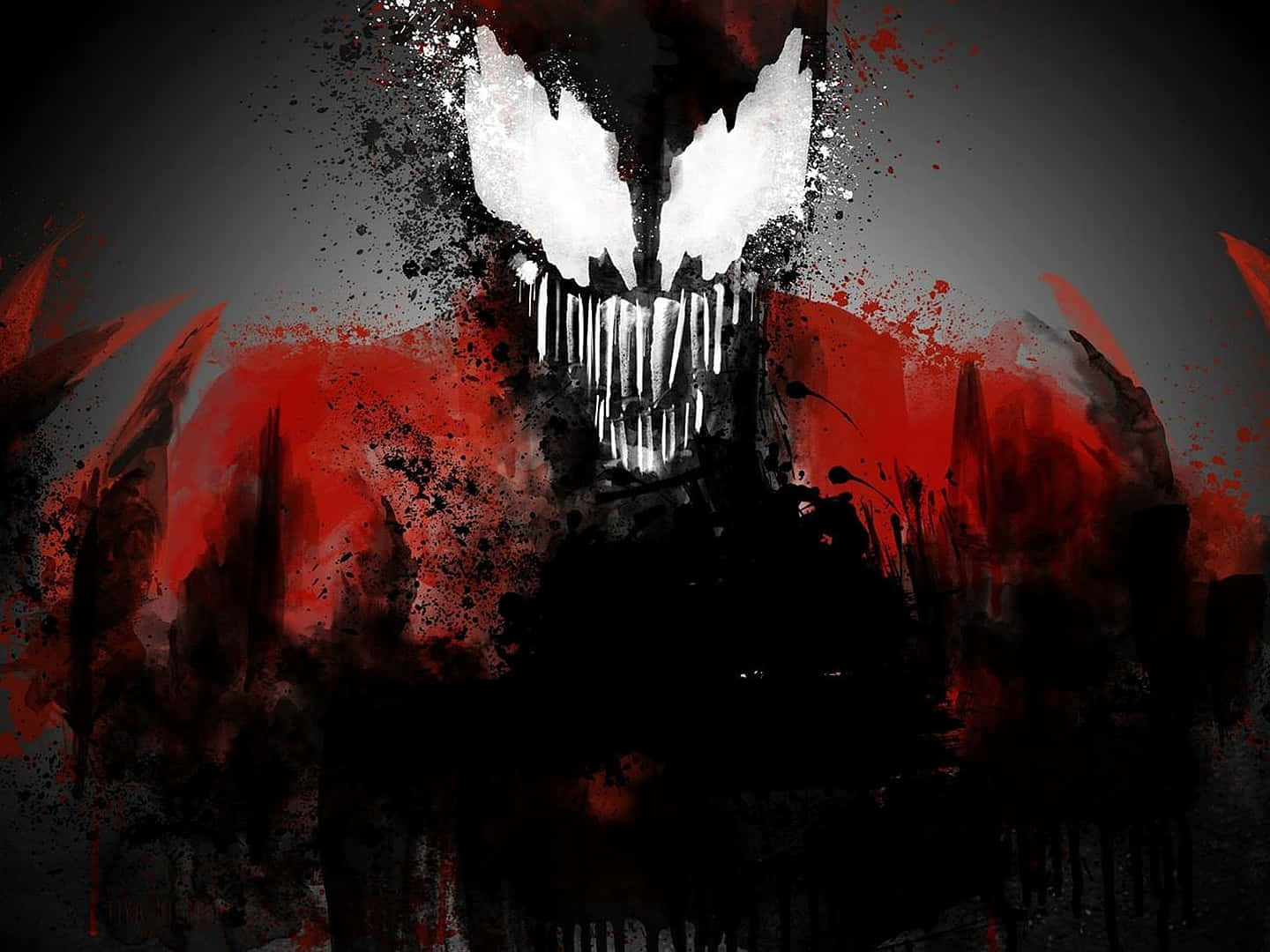 Symbiote Character Unleashing Fury Wallpaper