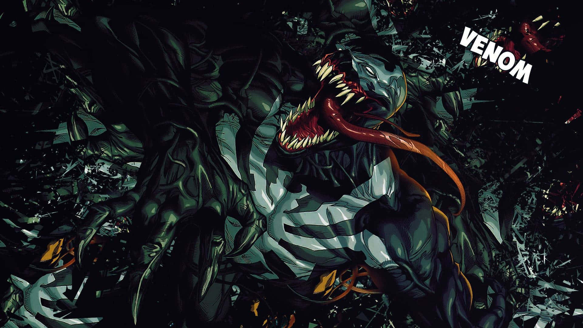 Intense Symbiote Encounter Wallpaper