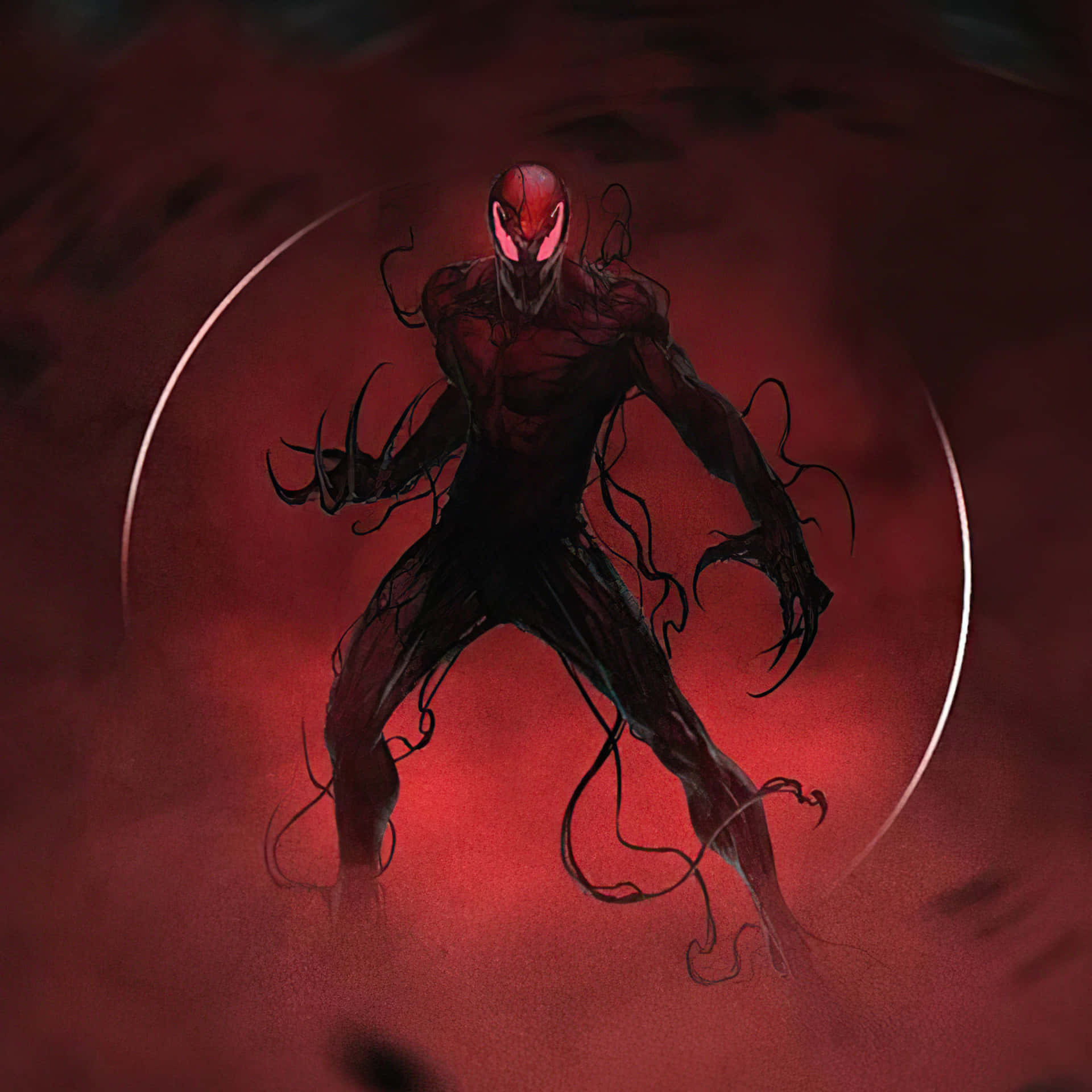 Symbiote Unleashed - A Dark Marvel Wallpaper