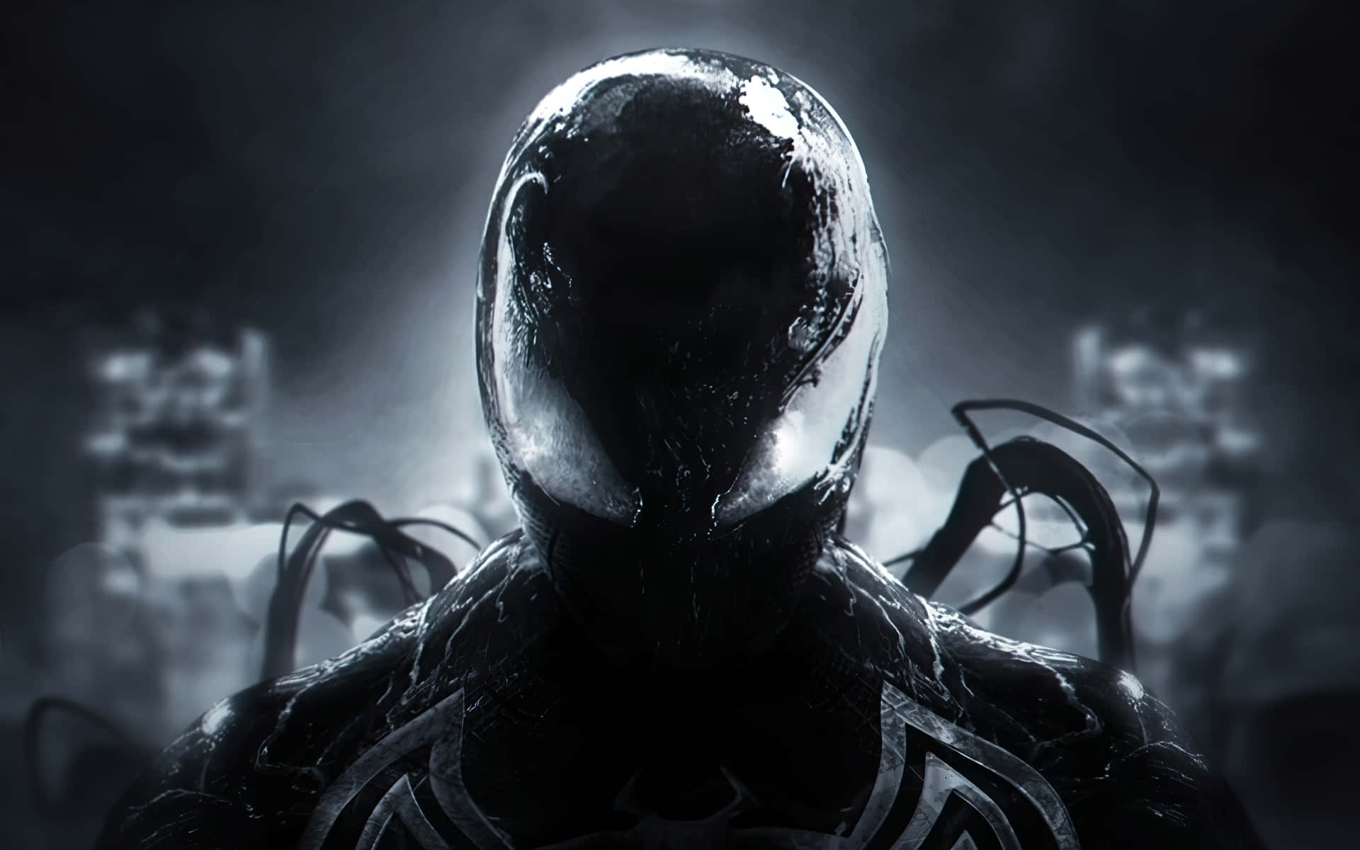 Stunning Symbiote artwork featuring an intense battle Wallpaper