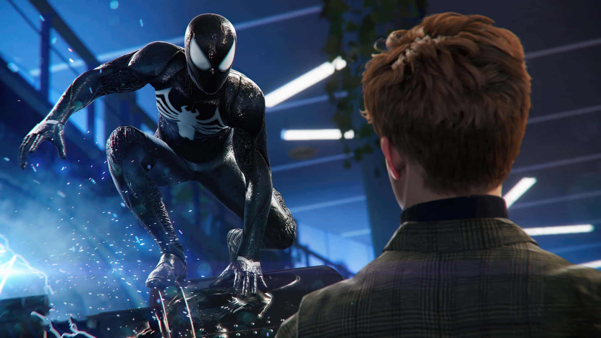 Symbiote Spider Man Confrontation Wallpaper