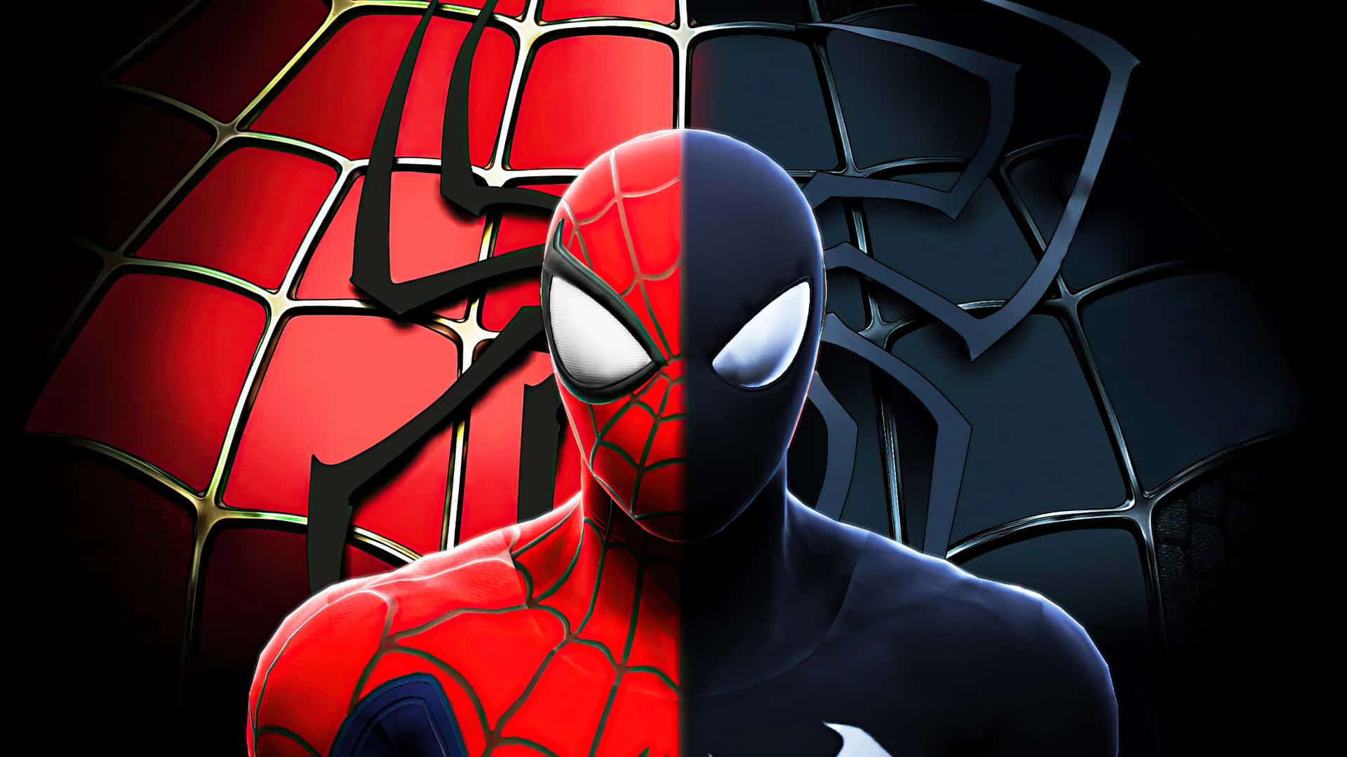 Symbiote Spider Man Duality Wallpaper