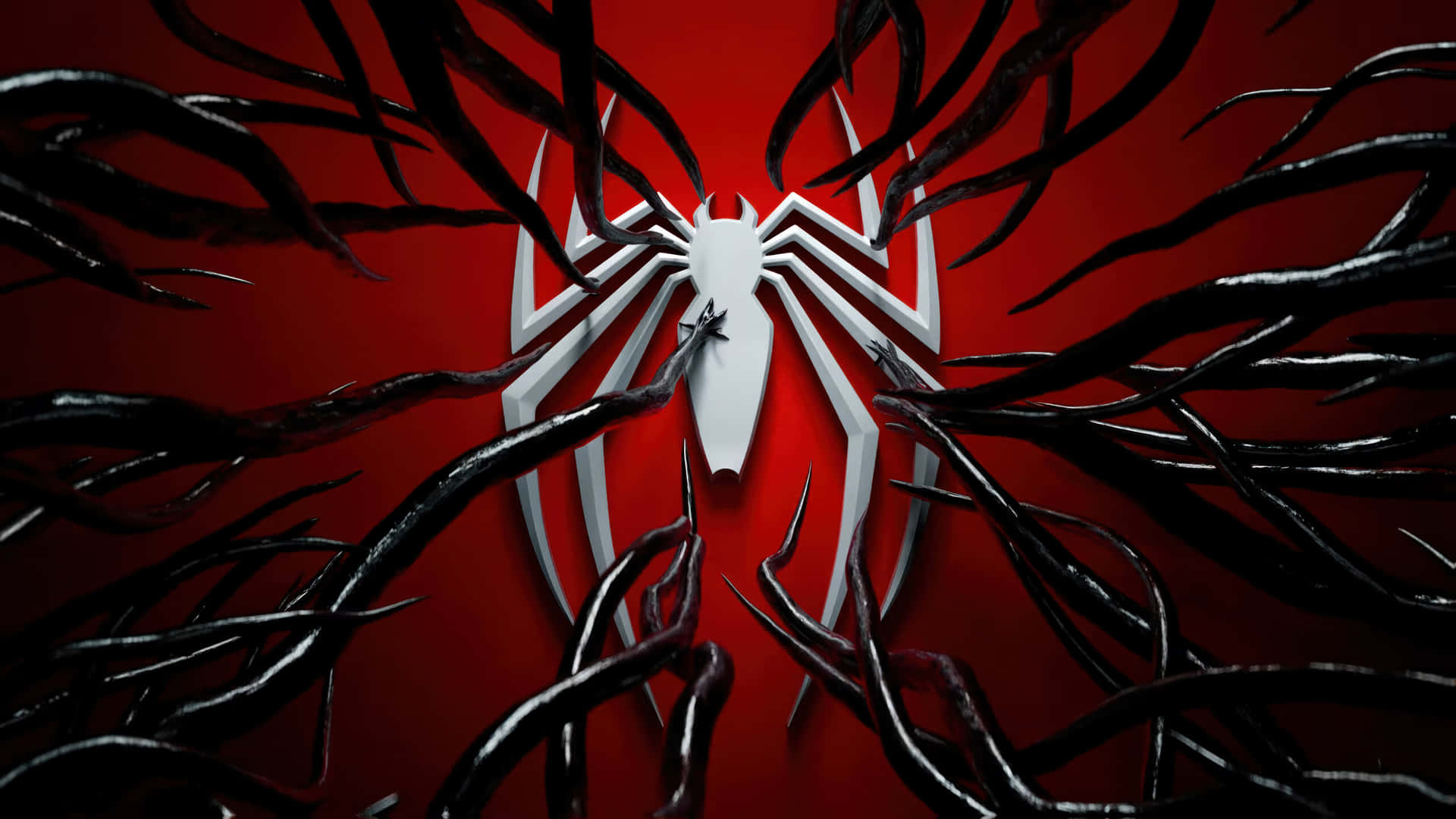 Symbiote Spider Man Emblem Wallpaper