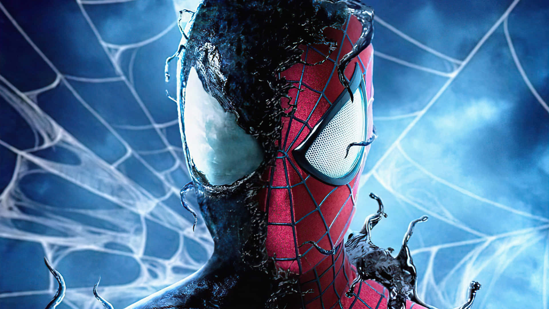 Symbiotesuit Spiderman Pfp - Imagen De Perfil De Spiderman Con Traje Simbionte. Fondo de pantalla