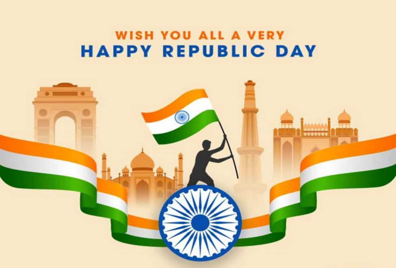 "symbol Of Pride, Tri-coloured Flag On Republic Day"