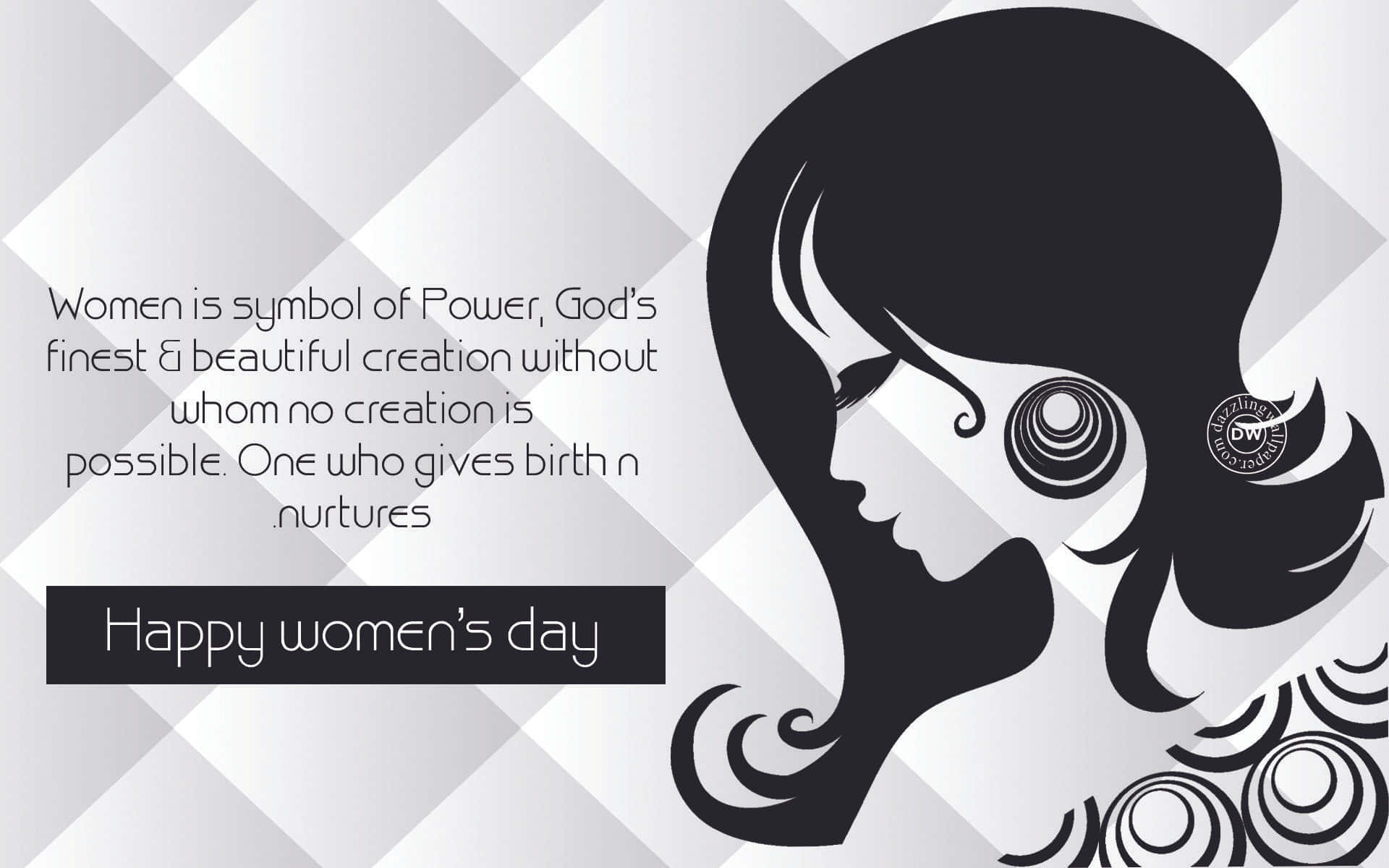 Symbol Power Happy Womens Day Wallpaper