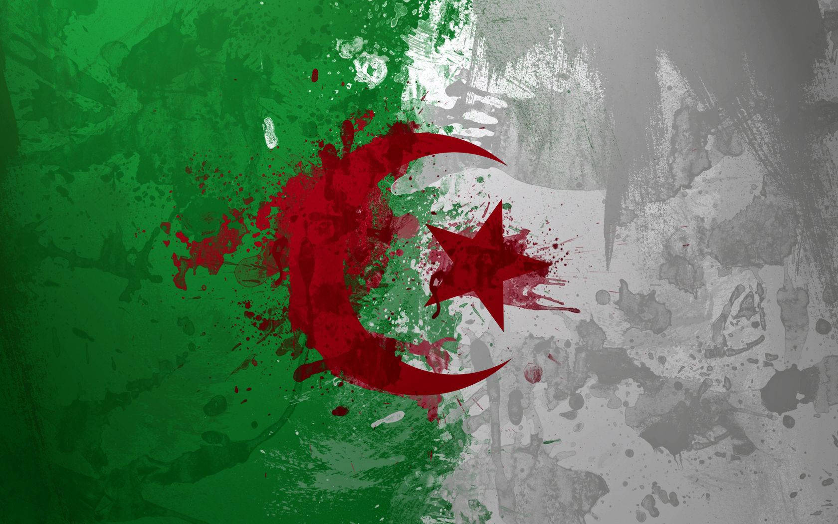 Symbolic Flag Of Algeria Background