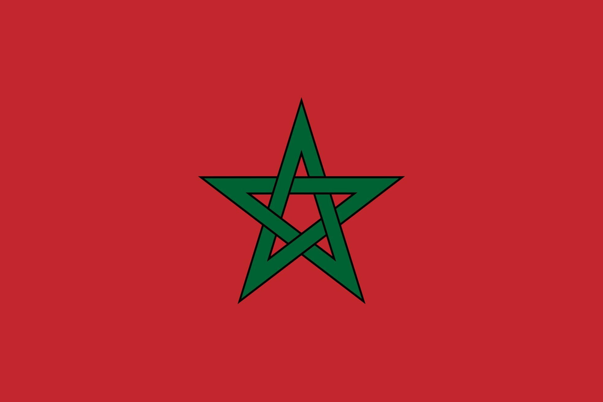 Vibrant Display of the Moroccan Flag Wallpaper
