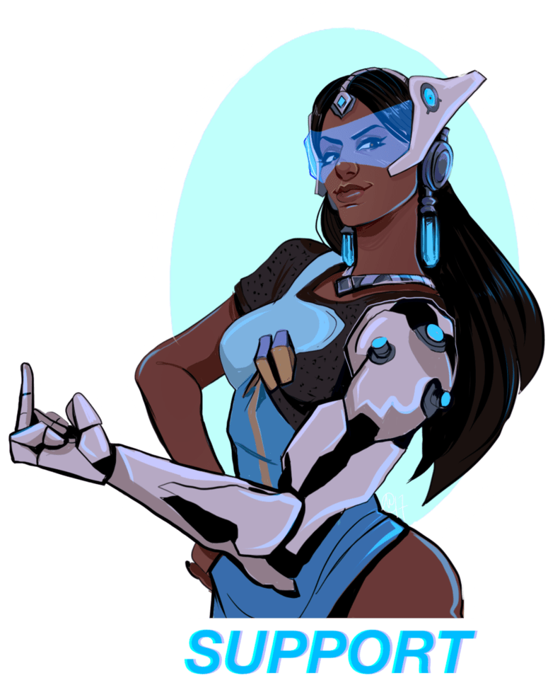 Symmetra Support Overwatch Artwork PNG