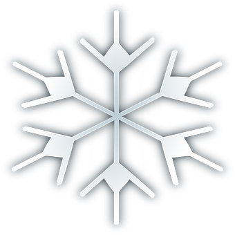Symmetrical Snowflake Graphic PNG