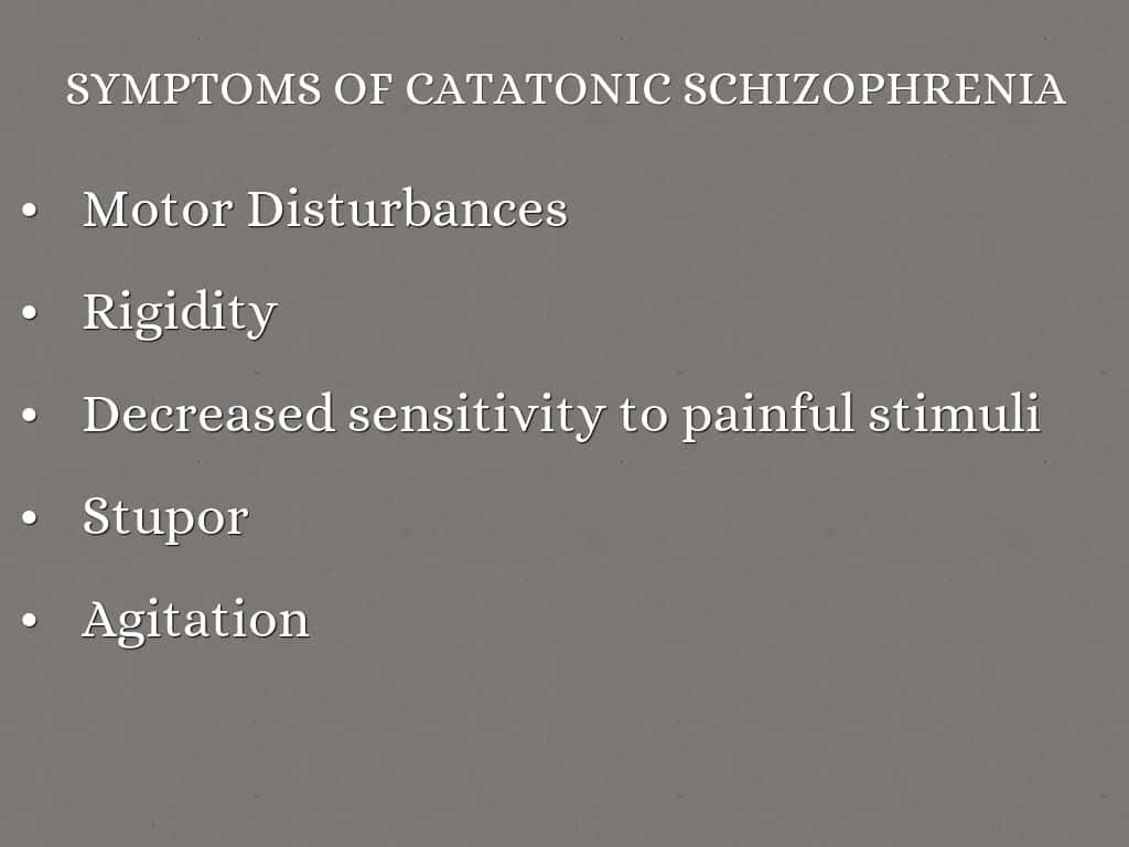 catatonic schizophrenia face