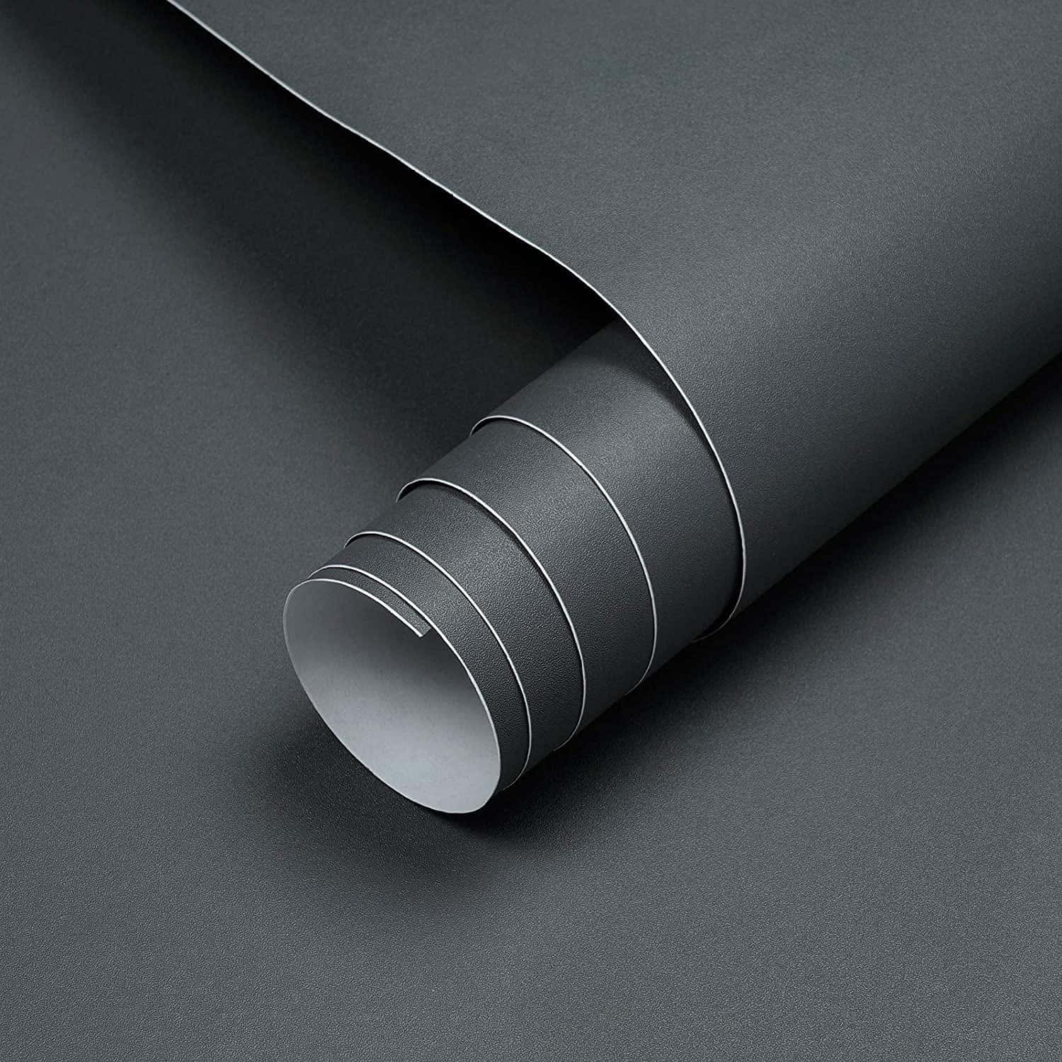 Synthetic Mecpar Solid Grey Wallpaper