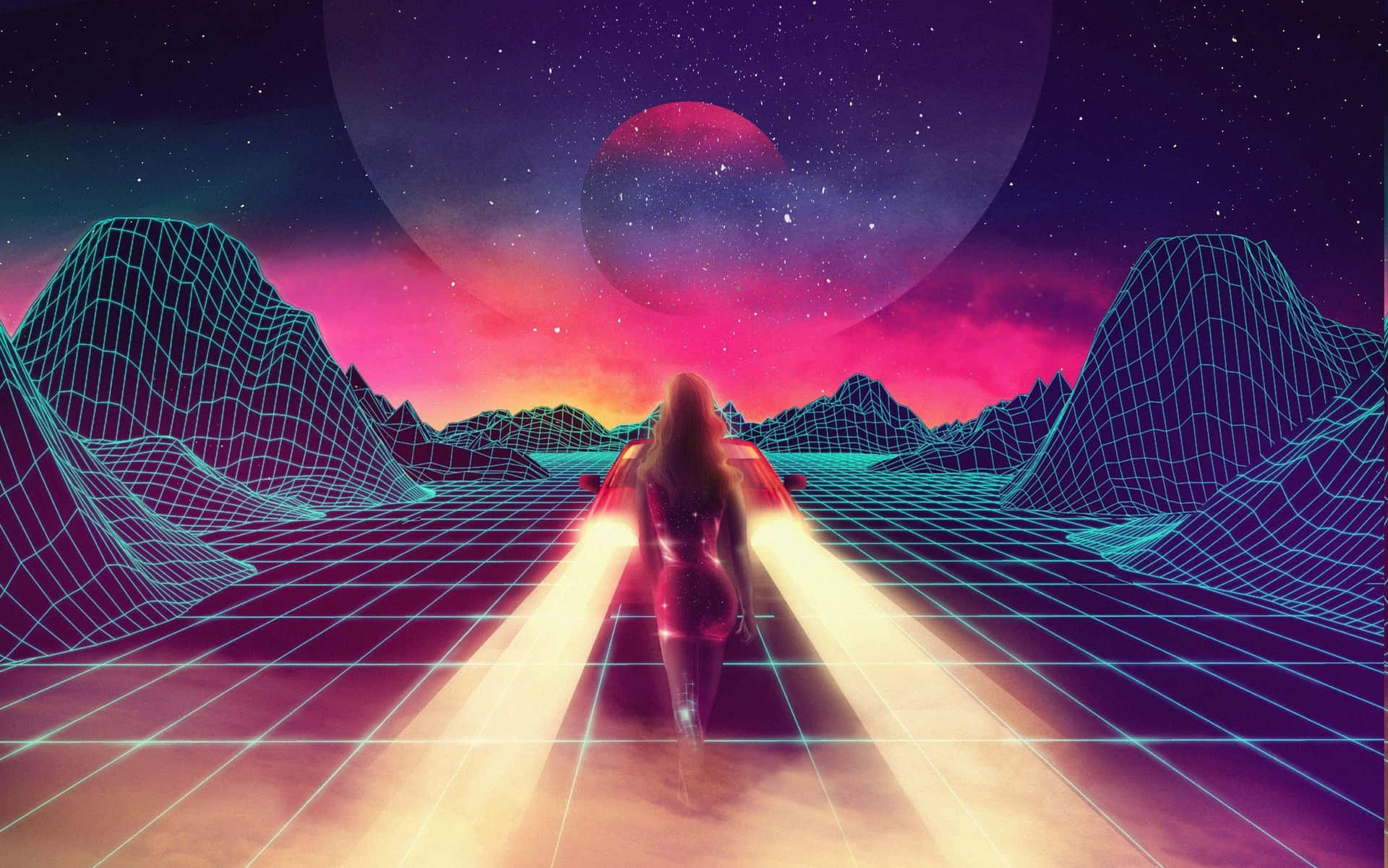"Enjoy the 80s inspired Synthwave vibes"