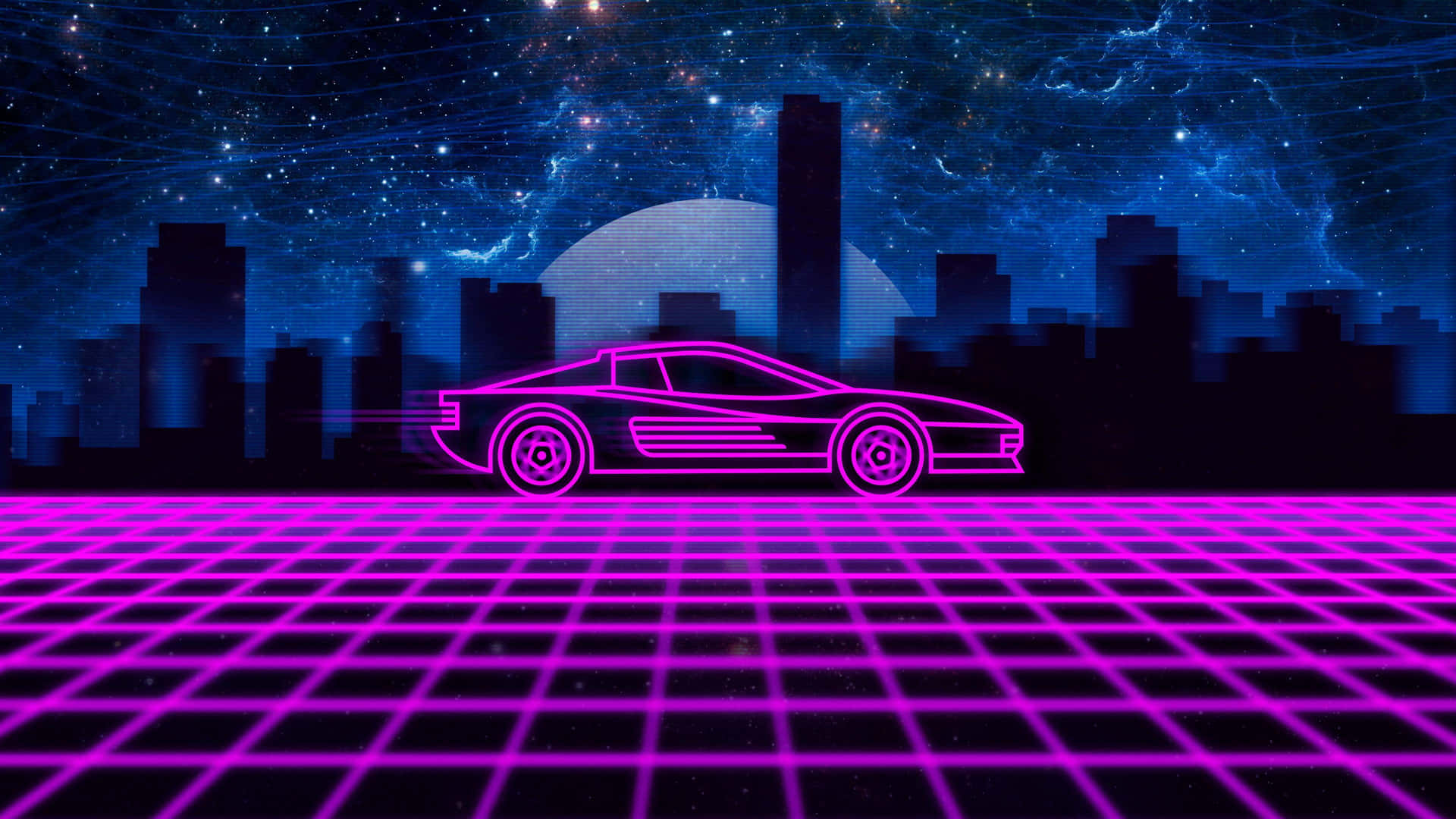 Cruise through the neon world of Synthwave