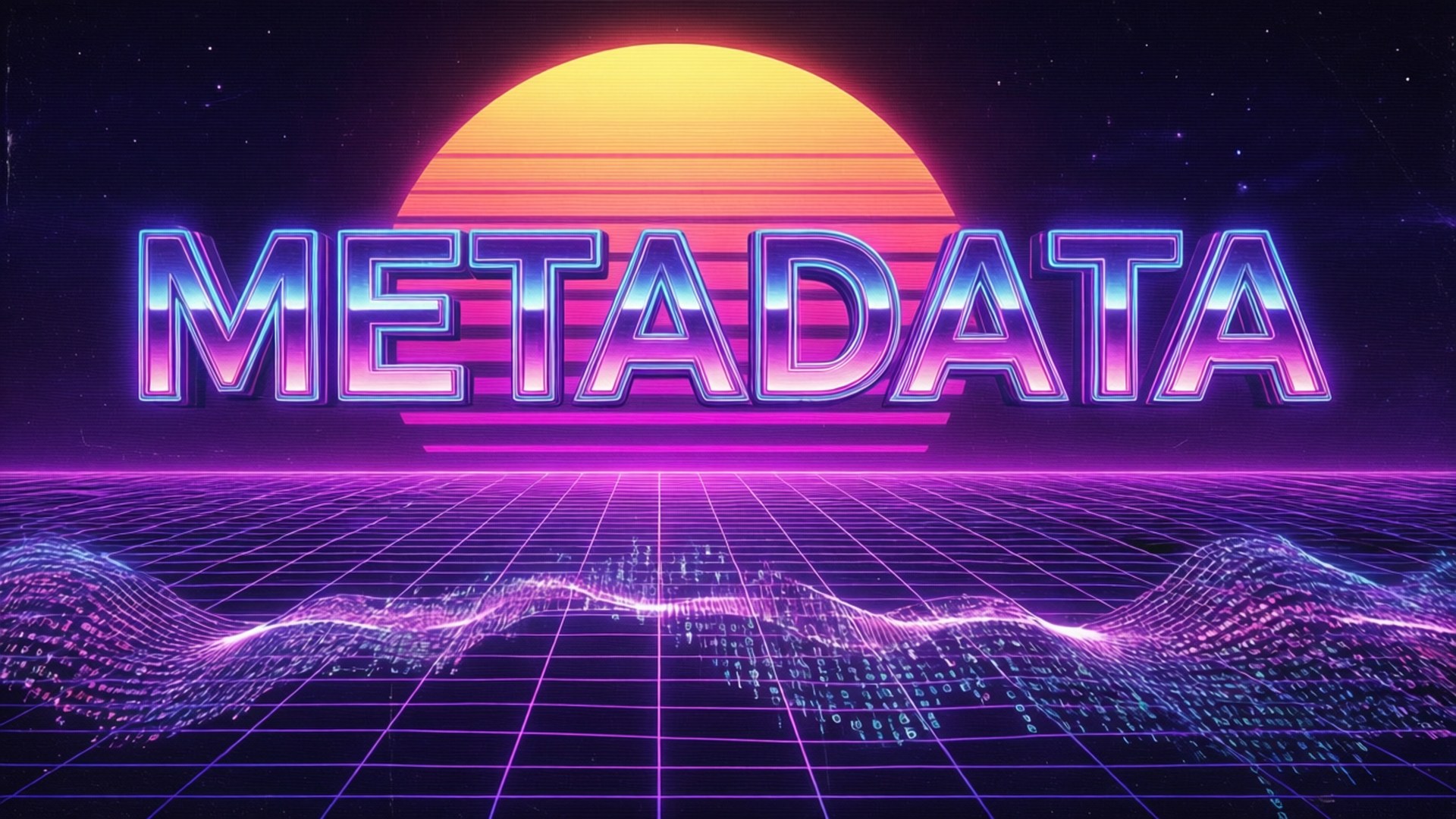 Synthwave Metadata Achtergronden