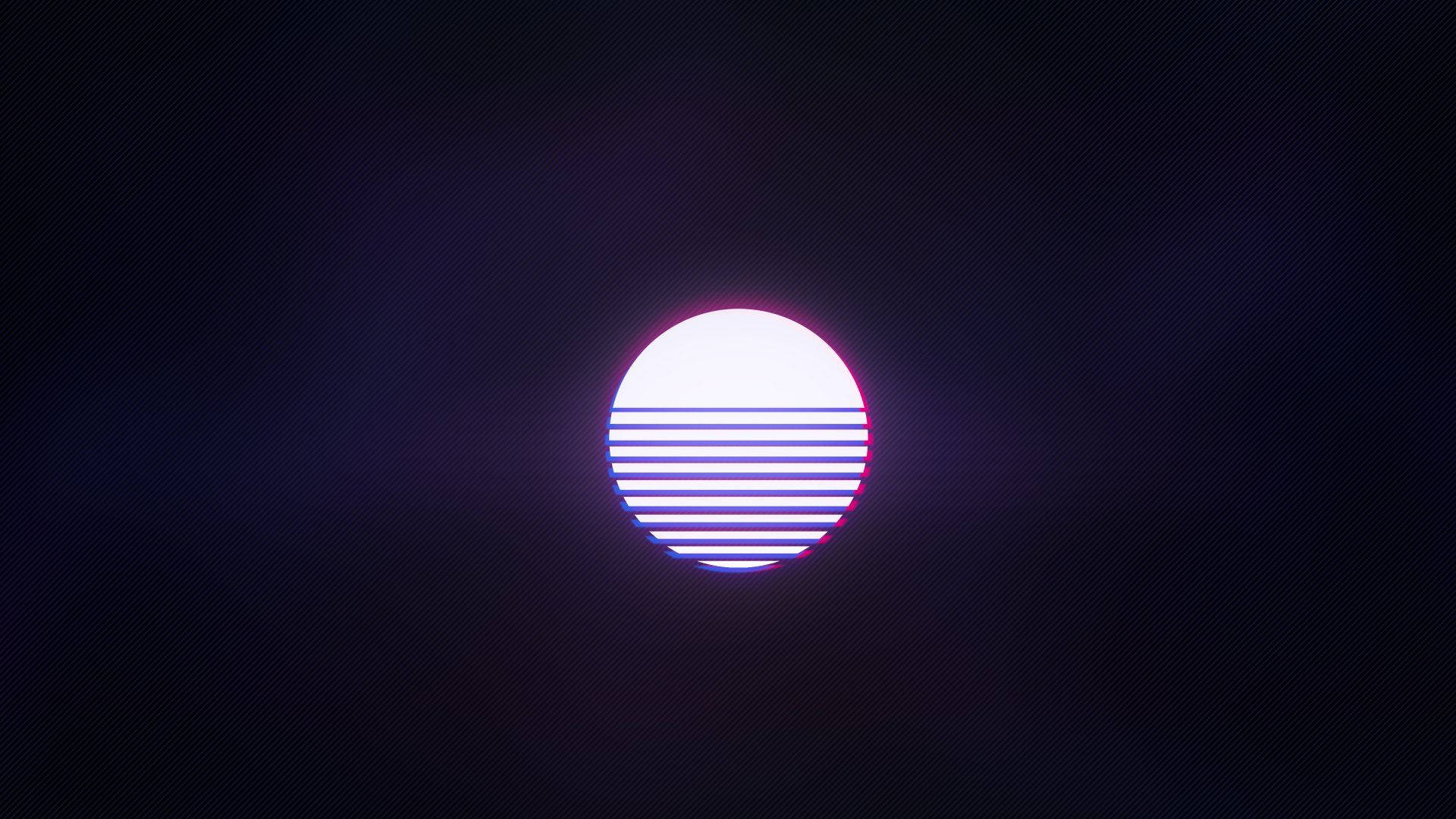 Synthwave Neon Moon