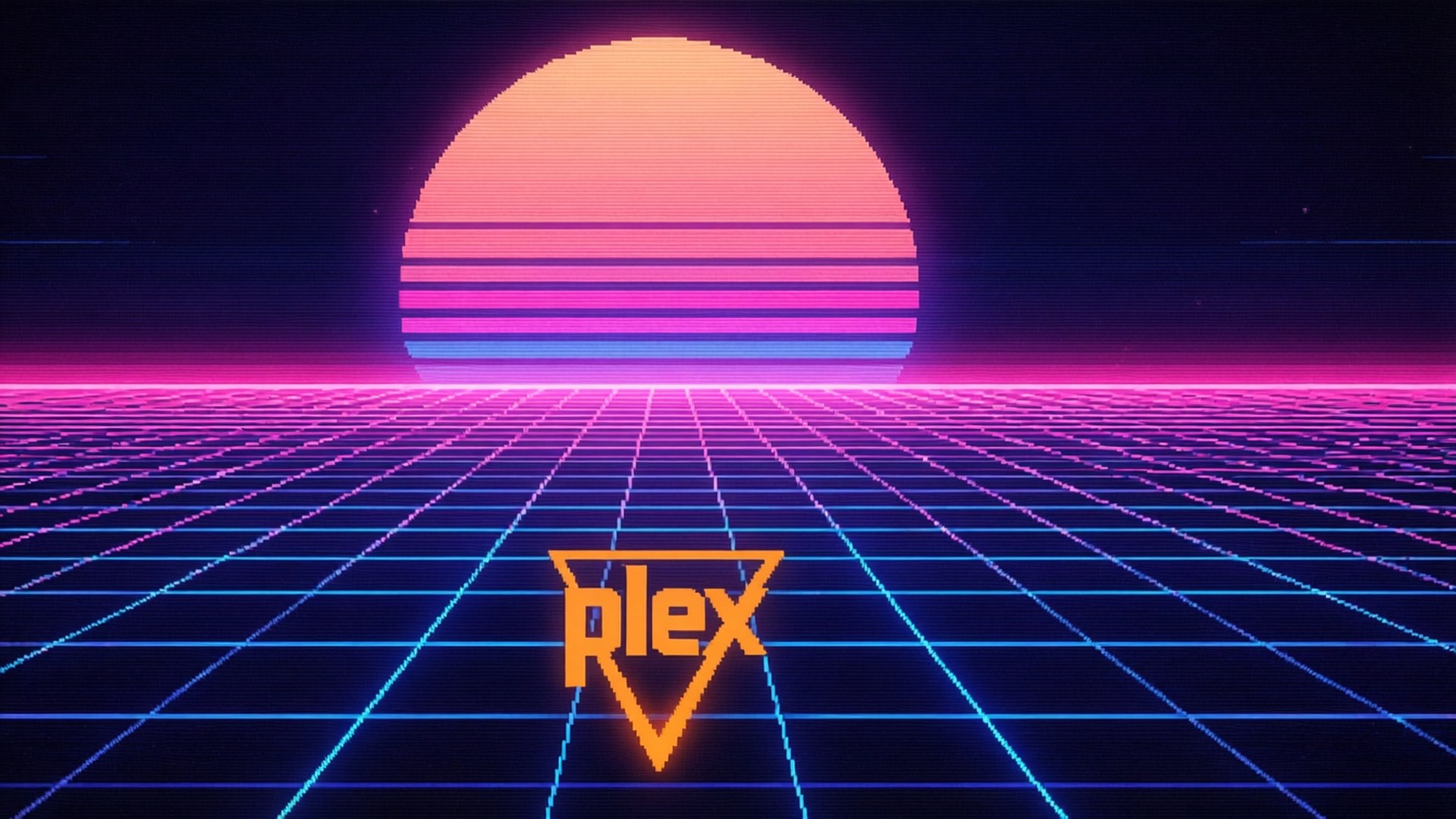 Synthwave Plex Wallpaper