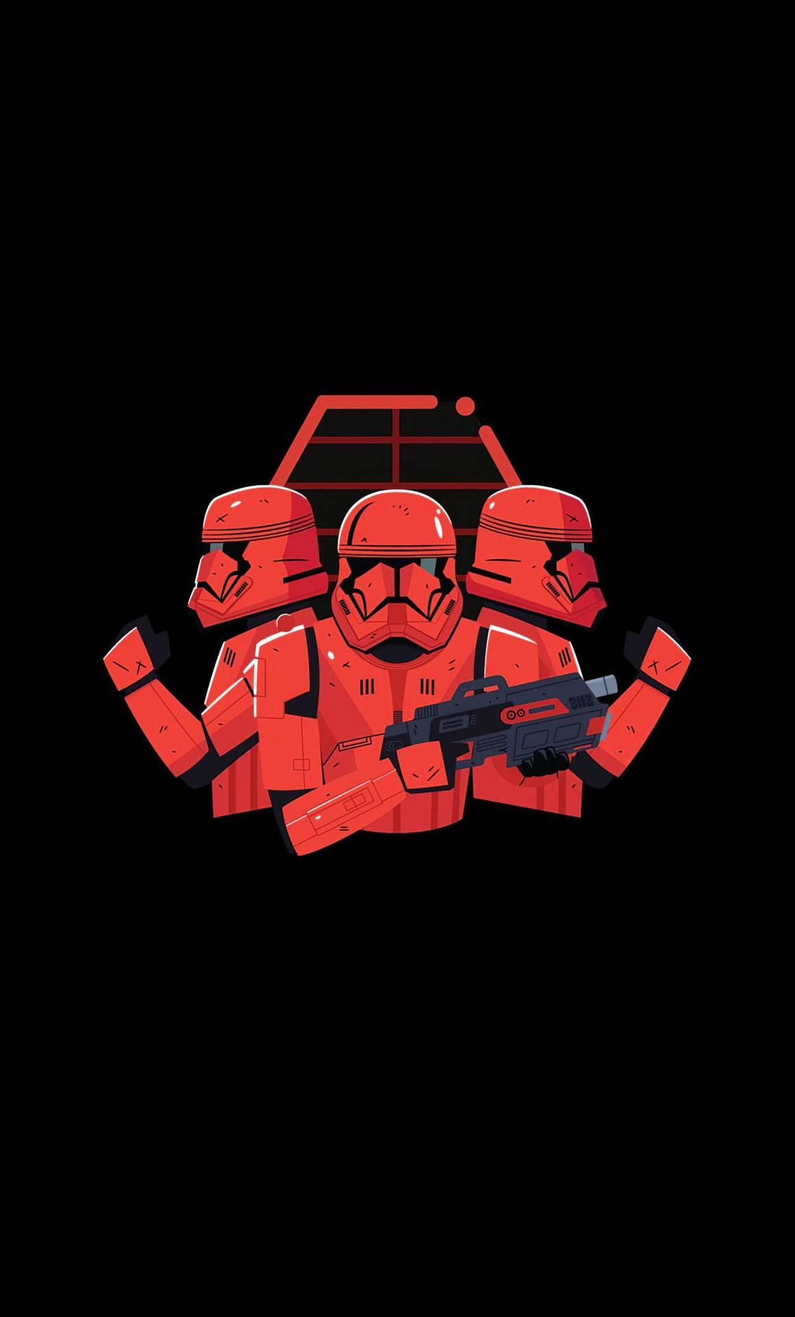 Synthwave Star Wars 4k Iphone Stormtroopers Wallpaper