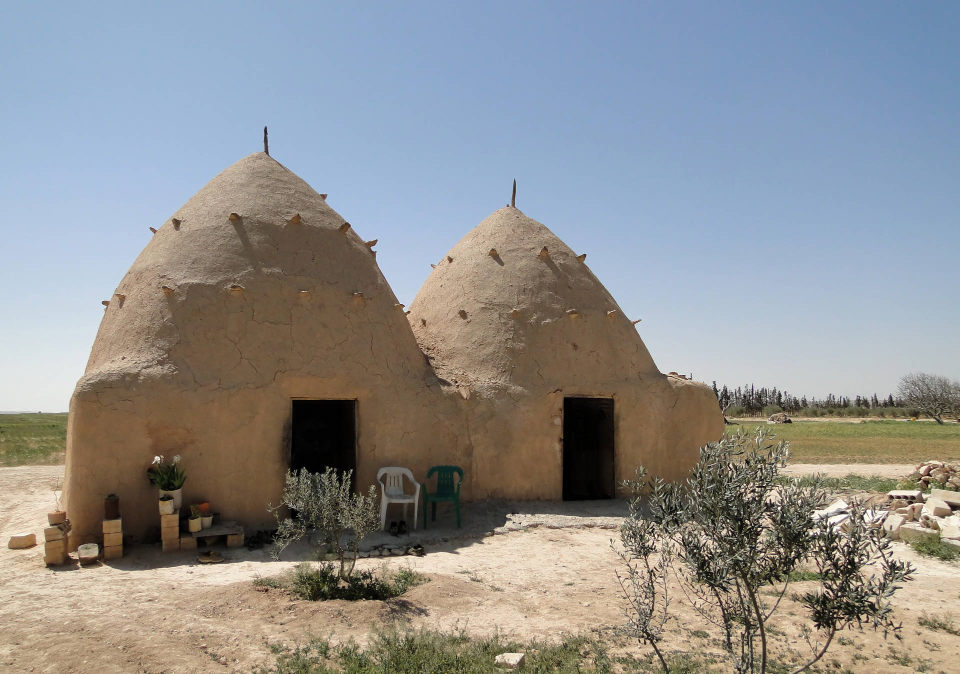 Syria Beehive Houses Wallpaper