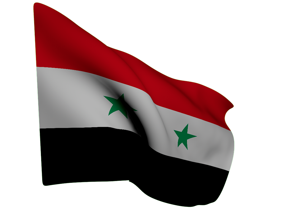 Syrian Flag Waving PNG