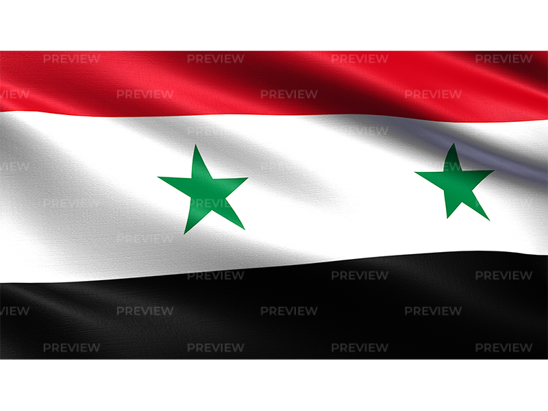 Syrian Flag Waving PNG