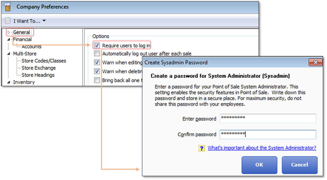 Sysadmin Password Setup Screen PNG