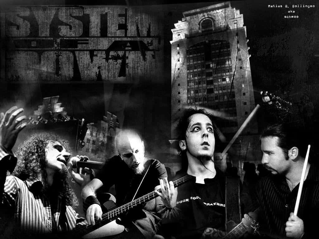 Systemofa Down Band Collage Wallpaper