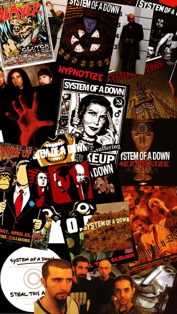 Systemofa Down Collage Wallpaper