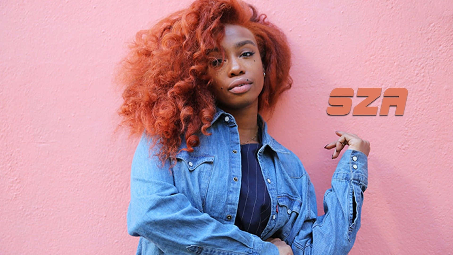 SZA Pink Aesthetic Red Hair Wallpaper
