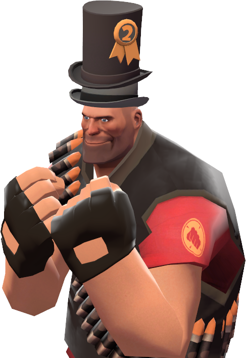 T F2 Heavywith Top Hat PNG